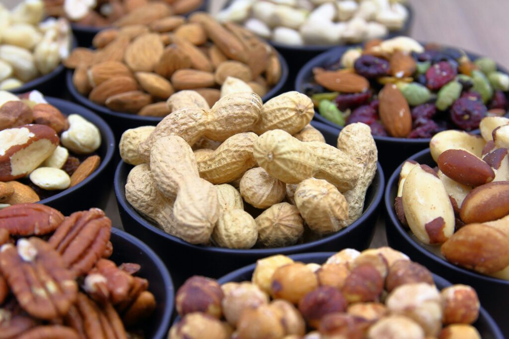 noten, ter illustratie van voeding met veel eiwit